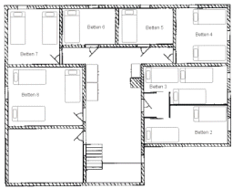 Innenansichten des Obergeschosses